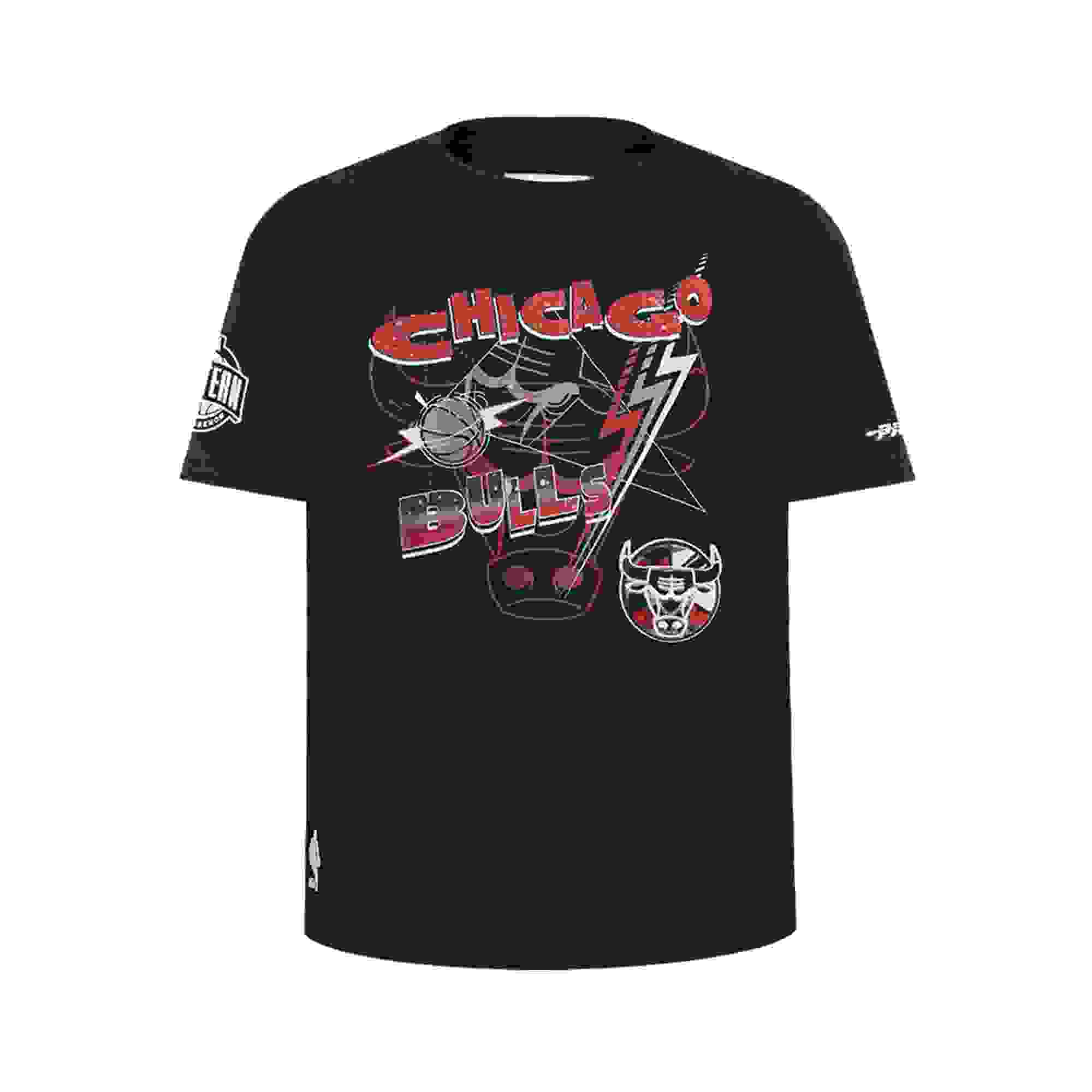 Pro Standard Chicago Bulls Big Boys Splatter Black Drop Shoulder Tee